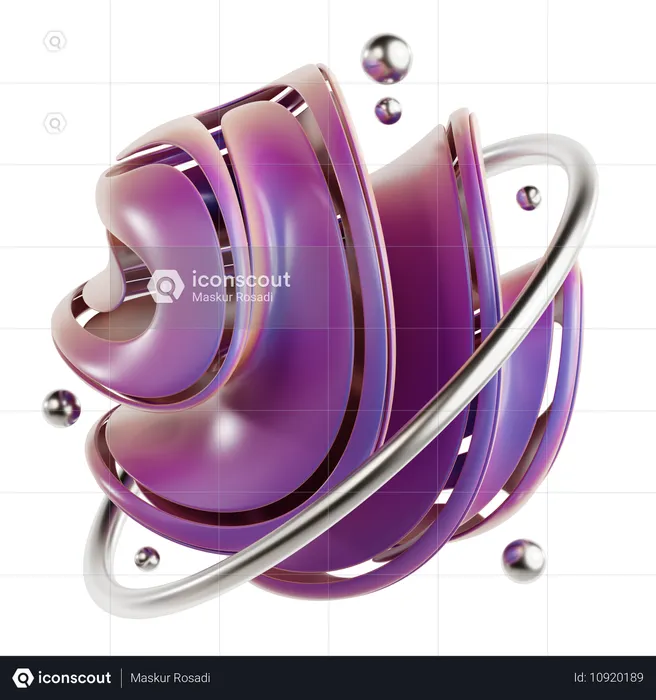 Torus Abstract Shape  3D Icon