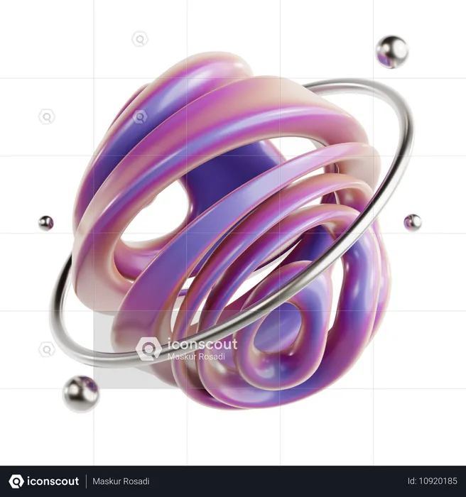 Torus Abstract Shape  3D Icon