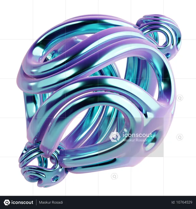 Torus abstrakte Form  3D Icon