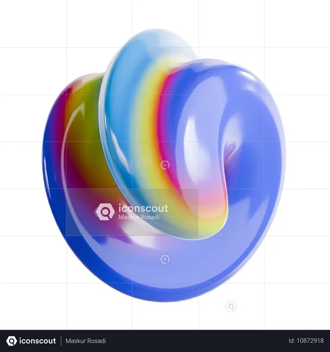 Torus abstrakte Form  3D Icon