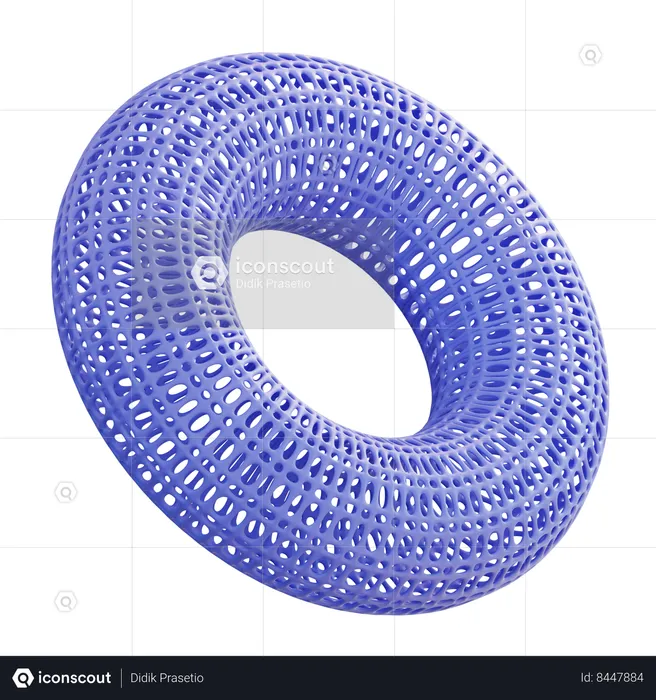 Torus Wireframe  3D Icon