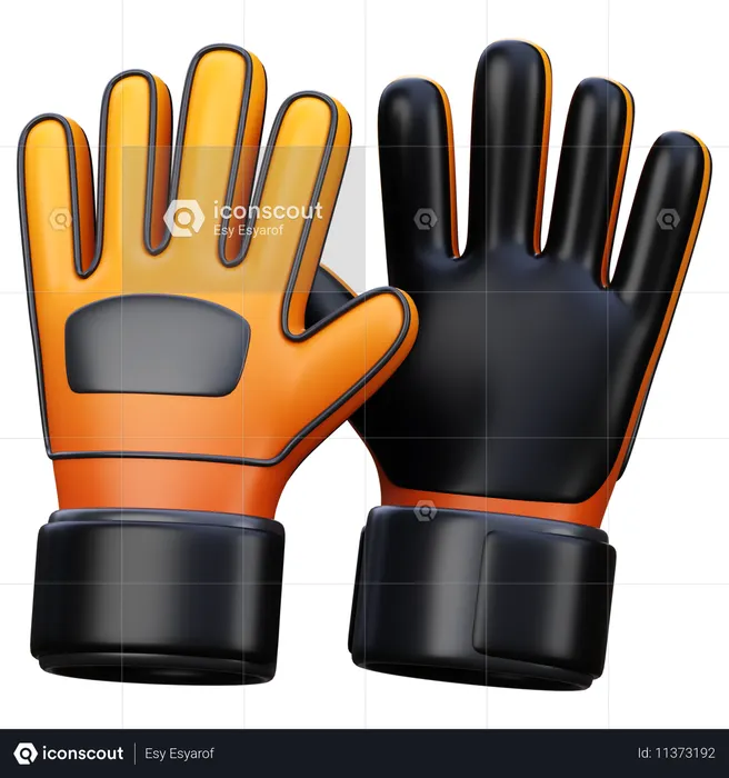 Torwarthandschuhe  3D Icon