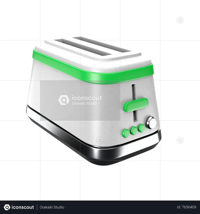 Tostadora de pan  3D Icon
