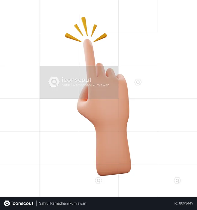 Touch hand gesture  3D Icon