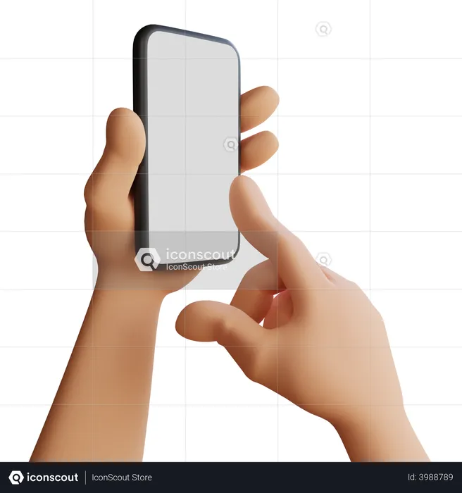 Touchscreen für Mobiltelefone  3D Icon