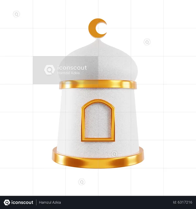 Tour de mosquée  3D Icon