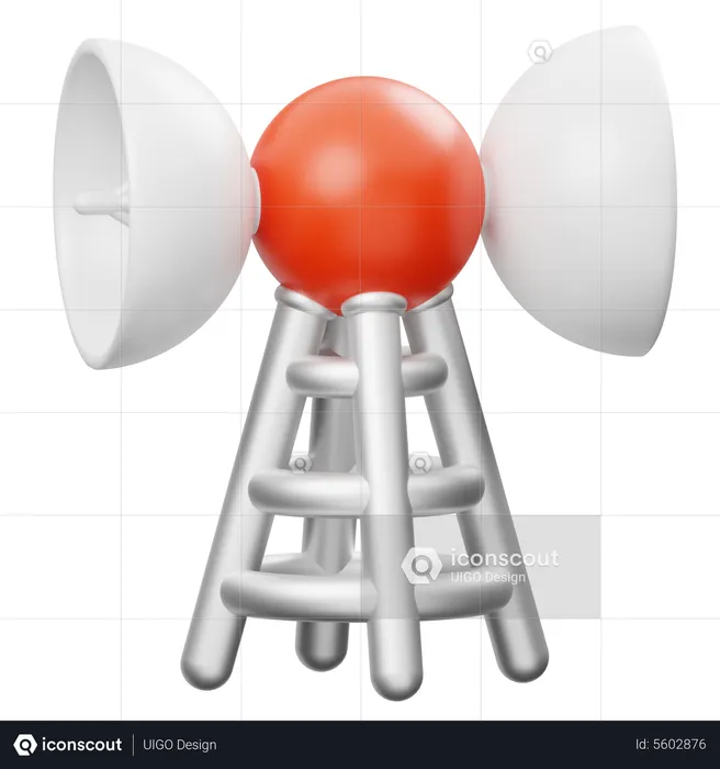 Tour de télécommunication  3D Icon