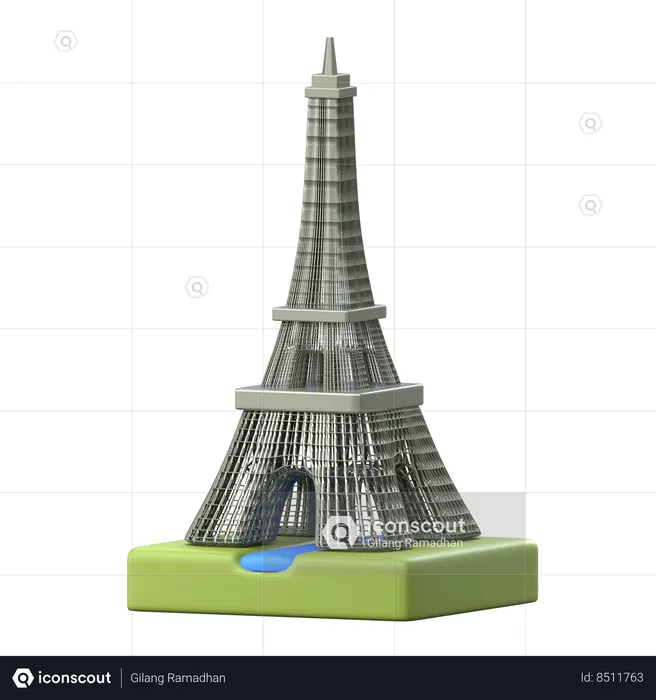 Tour Eiffel  3D Icon