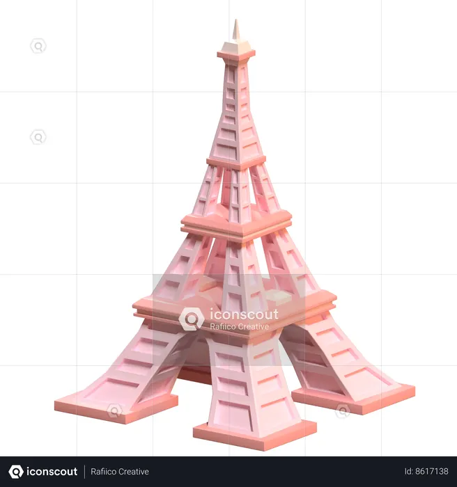 Tour Eiffel  3D Icon