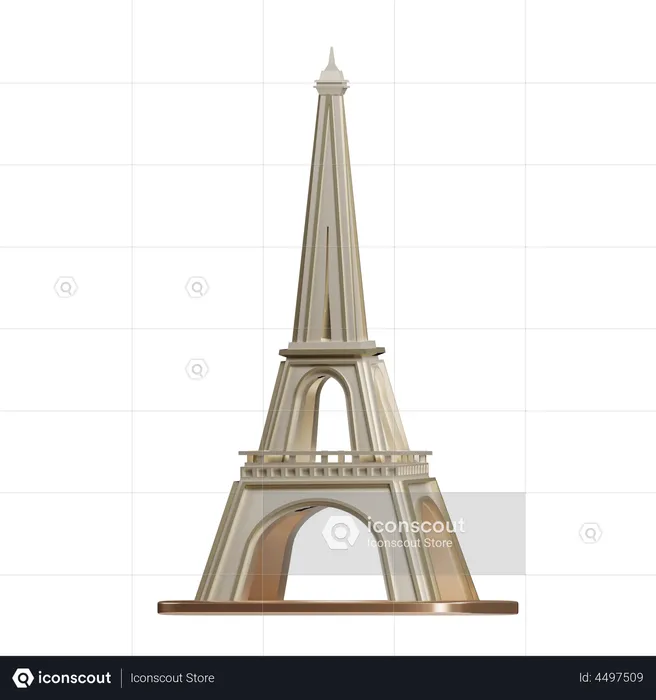 Tour Eiffel  3D Illustration