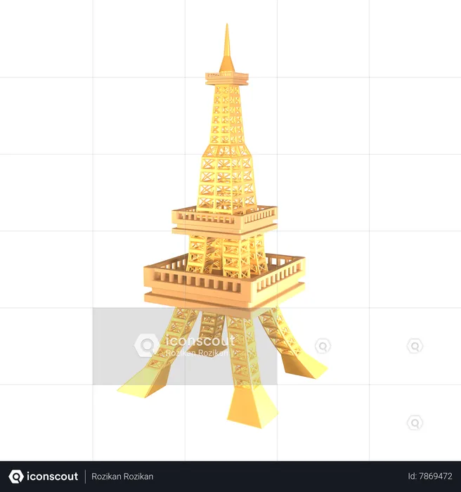 Tour Eiffel  3D Icon