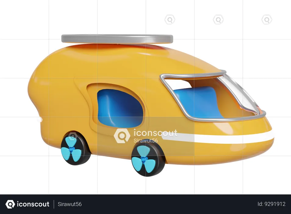 Tourist Bus  3D Illustration