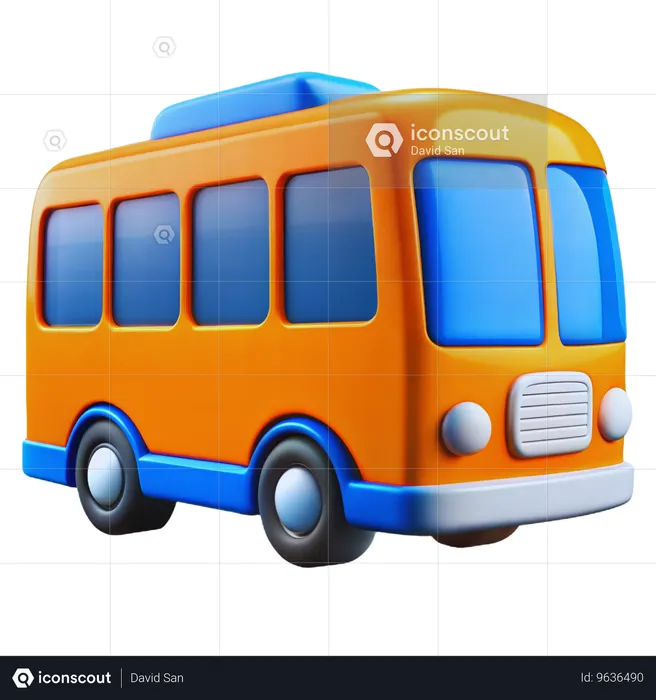 Touristenbus  3D Icon