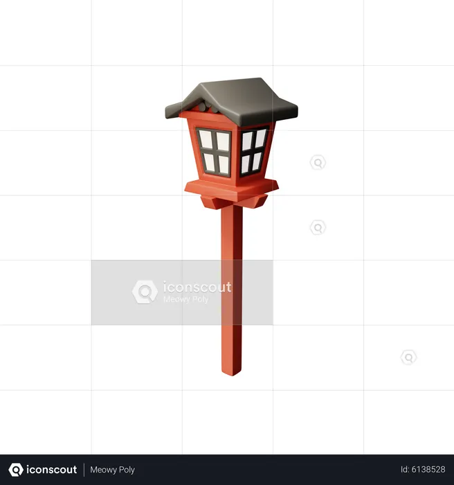 Tourou Lamp  3D Icon
