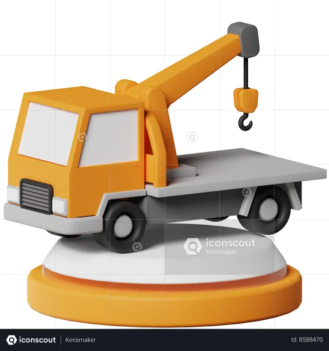 Tow Truck  3D Icon