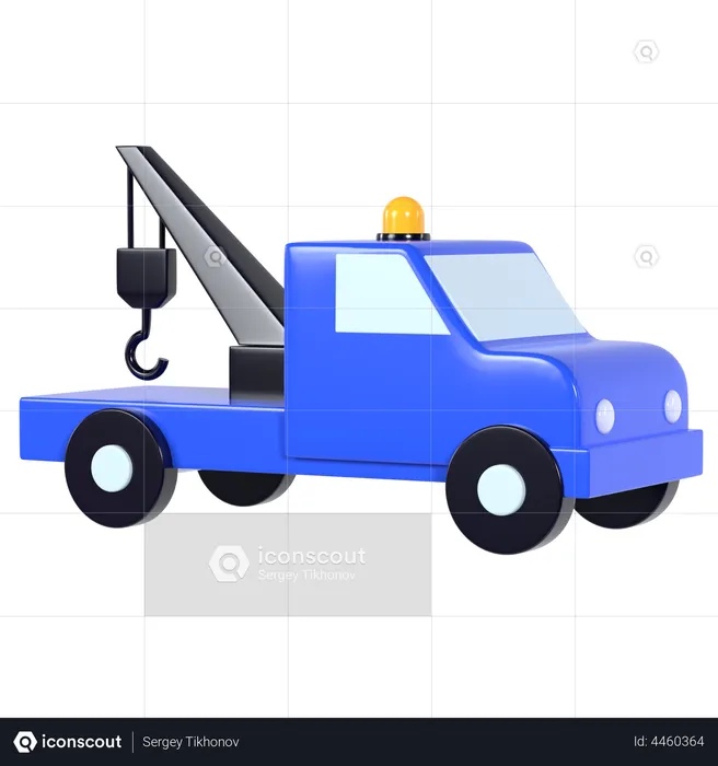Tow truck  3D Illustration
