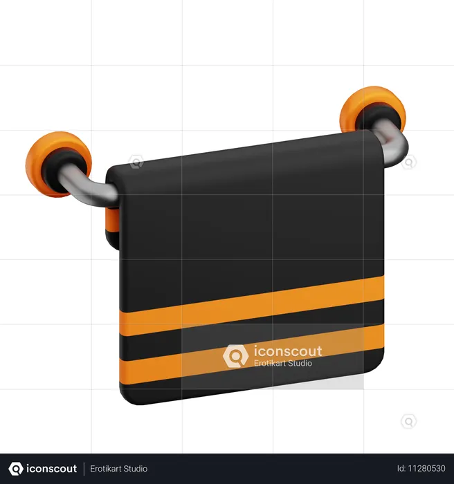 Towel Hanger  3D Icon