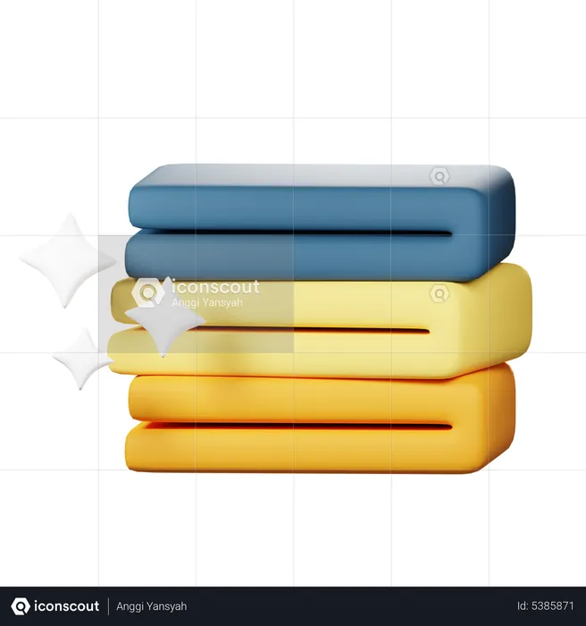 Towel Stack  3D Icon