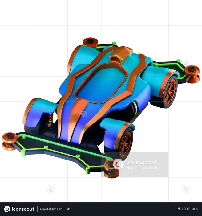 Toy Car  3D Icon