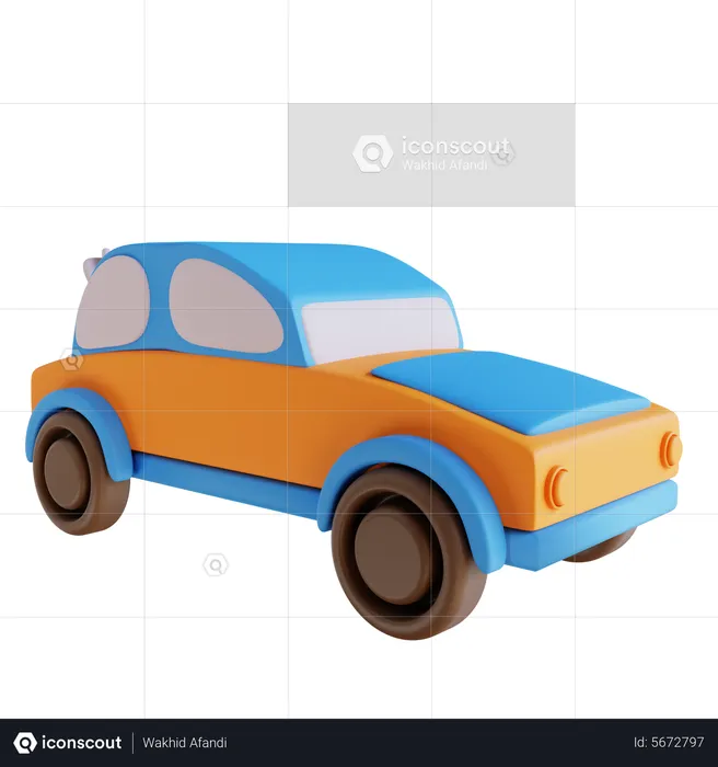 Toy Car  3D Icon