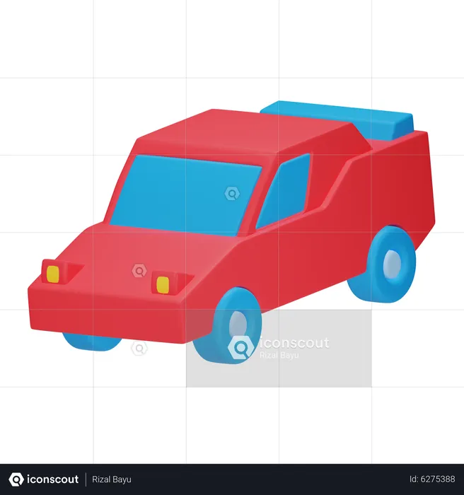 Toy Car  3D Icon