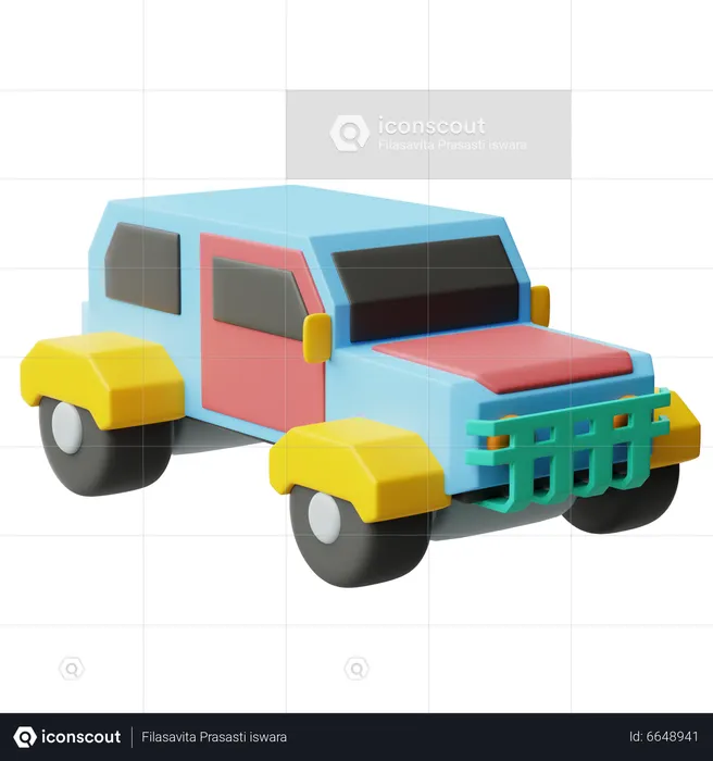 Toy car  3D Icon