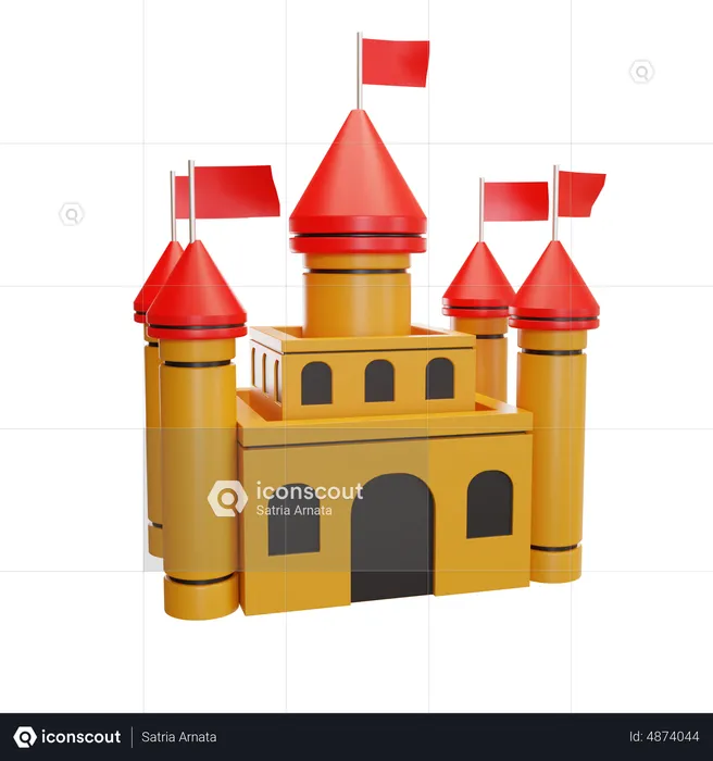 Toy Castle  3D Icon