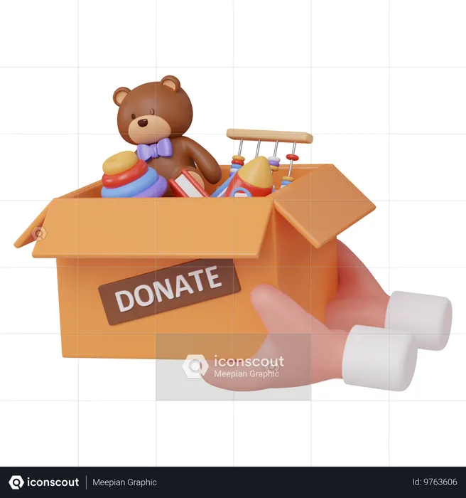 Toy Donation  3D Icon