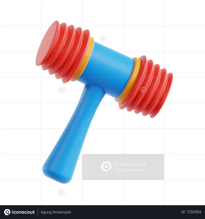 Toy Hammer  3D Icon