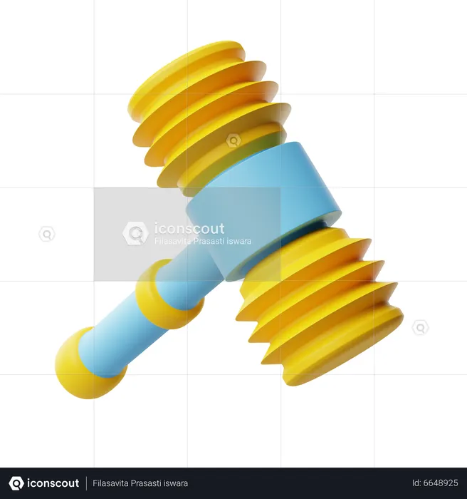 Toy hammer  3D Icon