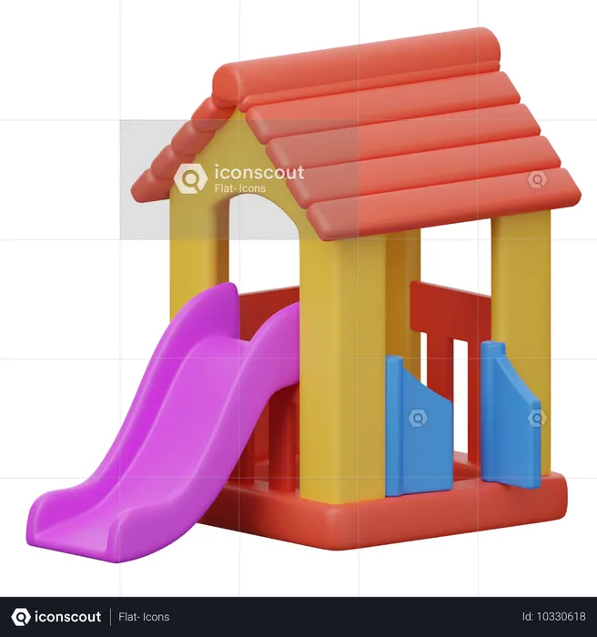 Toy house  3D Icon