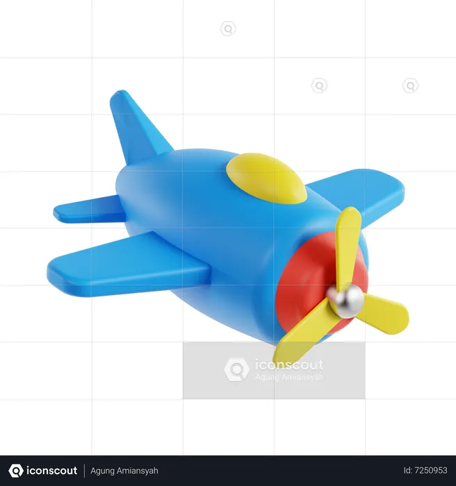 Toy Plane  3D Icon