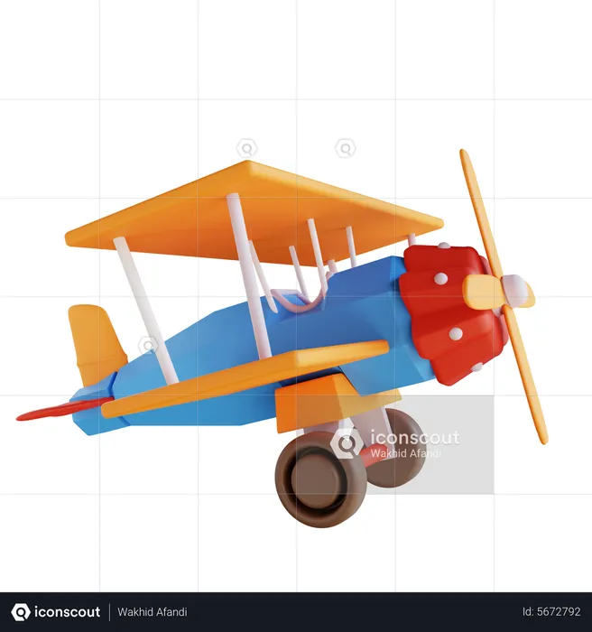 Toy Plane  3D Icon
