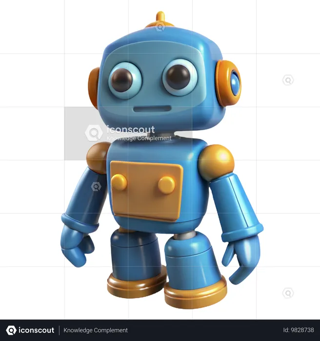 Toy Robot  3D Icon