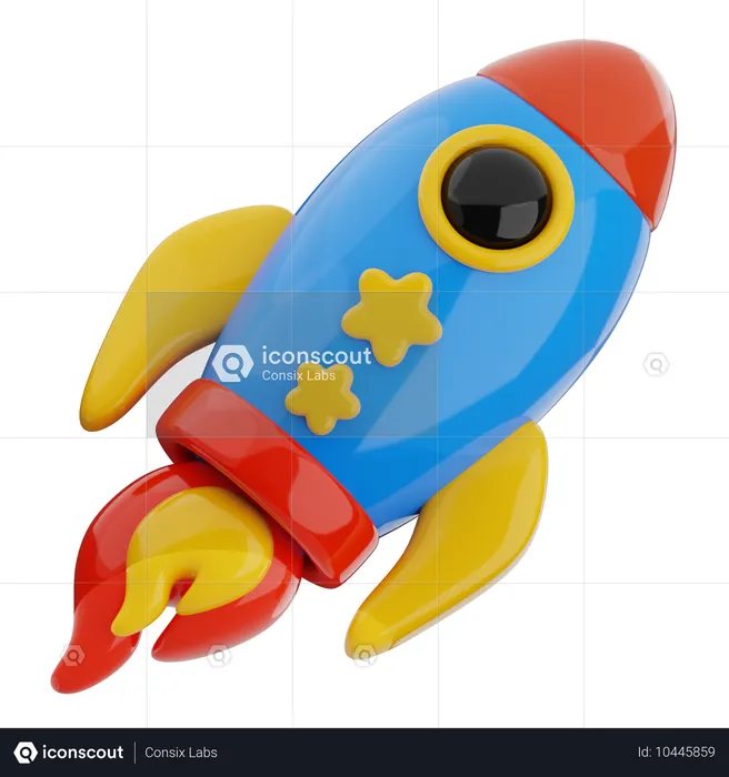 Toy Roccket  3D Icon