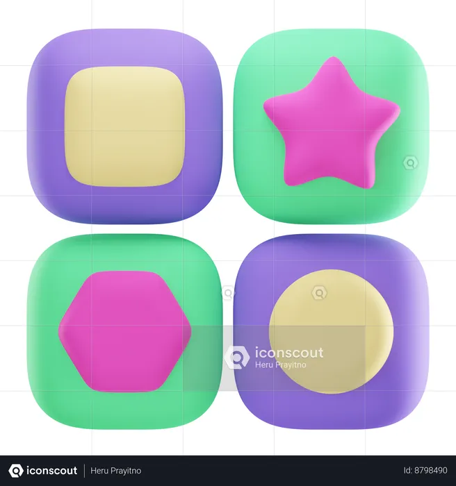 Toy Shape  3D Icon