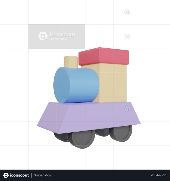 Toy train  3D Icon