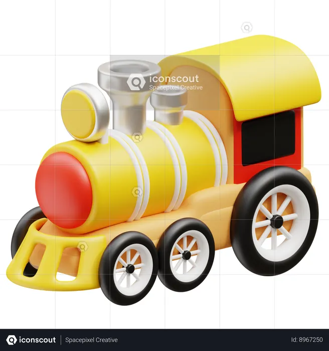 Toy Train  3D Icon