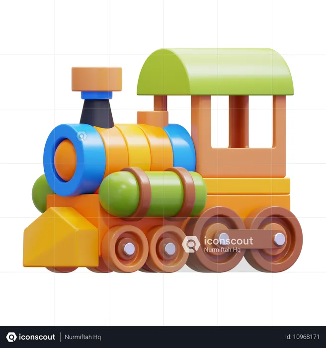 Toy Train  3D Icon