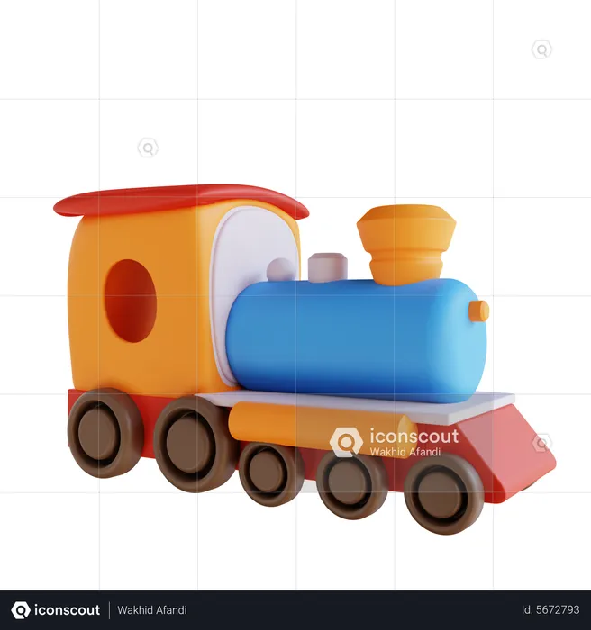 Toy Train  3D Icon