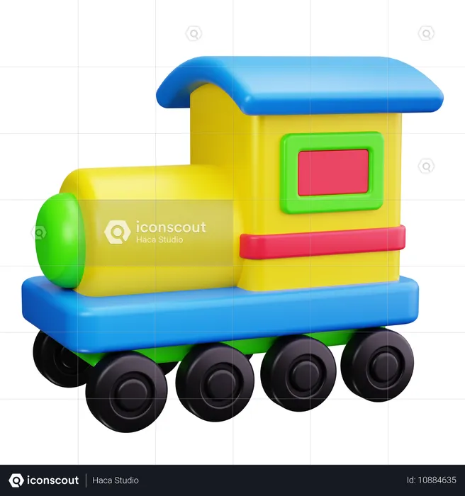 Toy Train  3D Icon