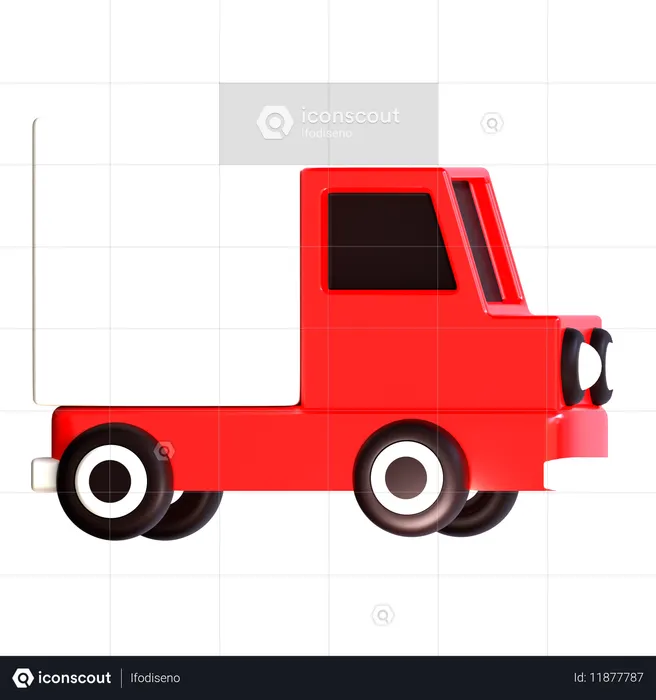 おもちゃのトラック  3D Icon