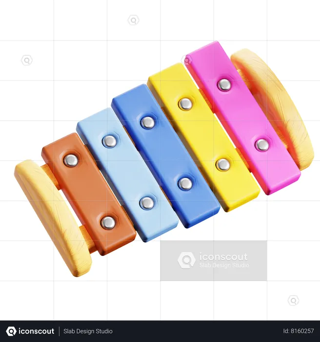 Toy Xylophone  3D Icon