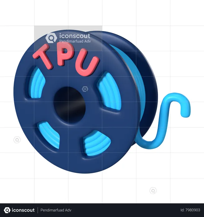 TPU Filament Spool  3D Icon