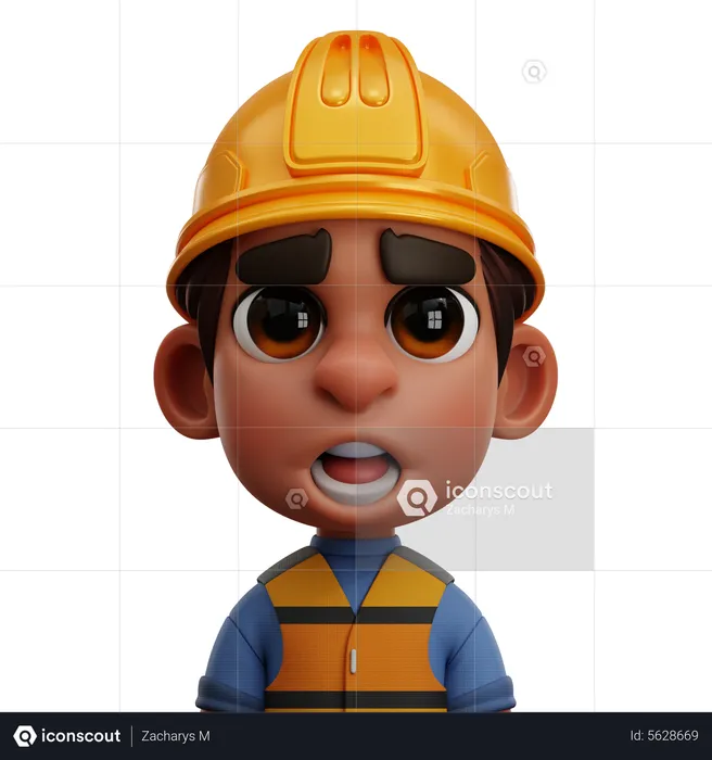 Trabalhador masculino  3D Icon