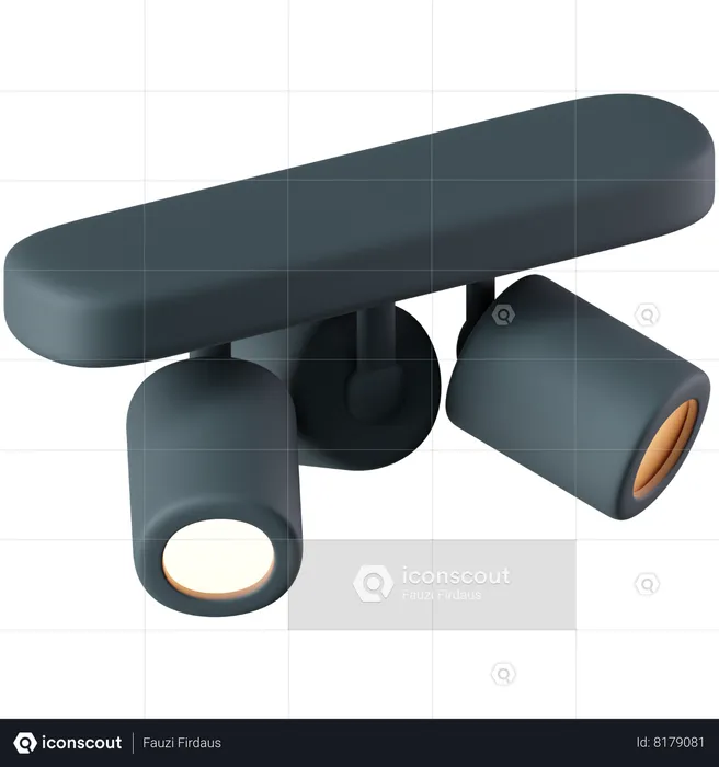 Track Lighting  3D Icon