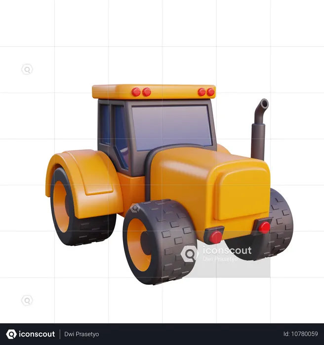 Tracteur  3D Icon