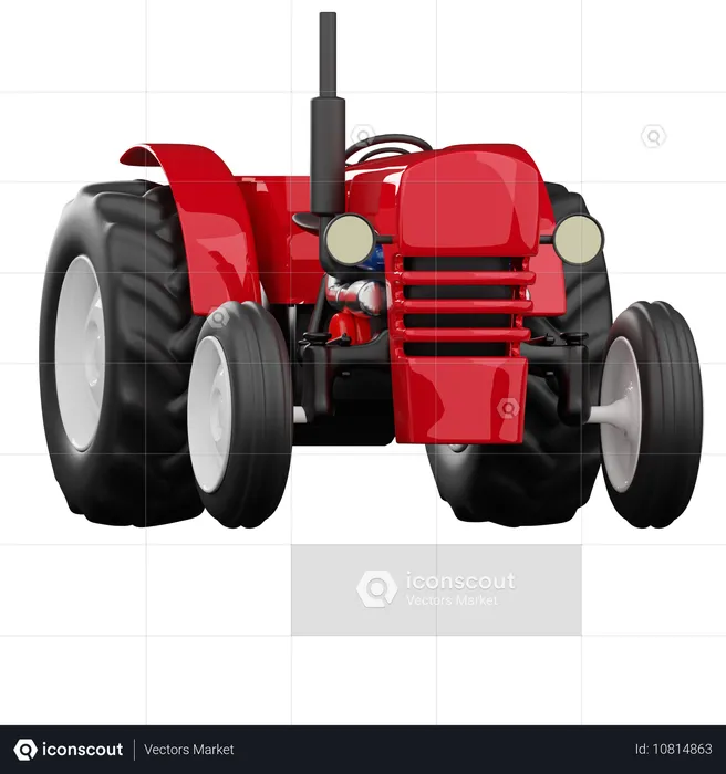 Tracteur  3D Icon