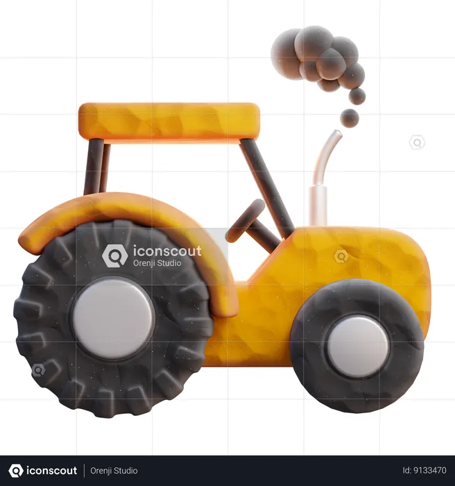 Tractor  3D Icon