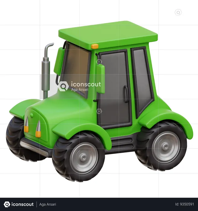 Tractor  3D Icon